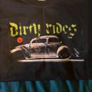 A dirty Rides T-shirt.